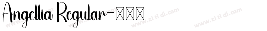 Angellia Regular字体转换